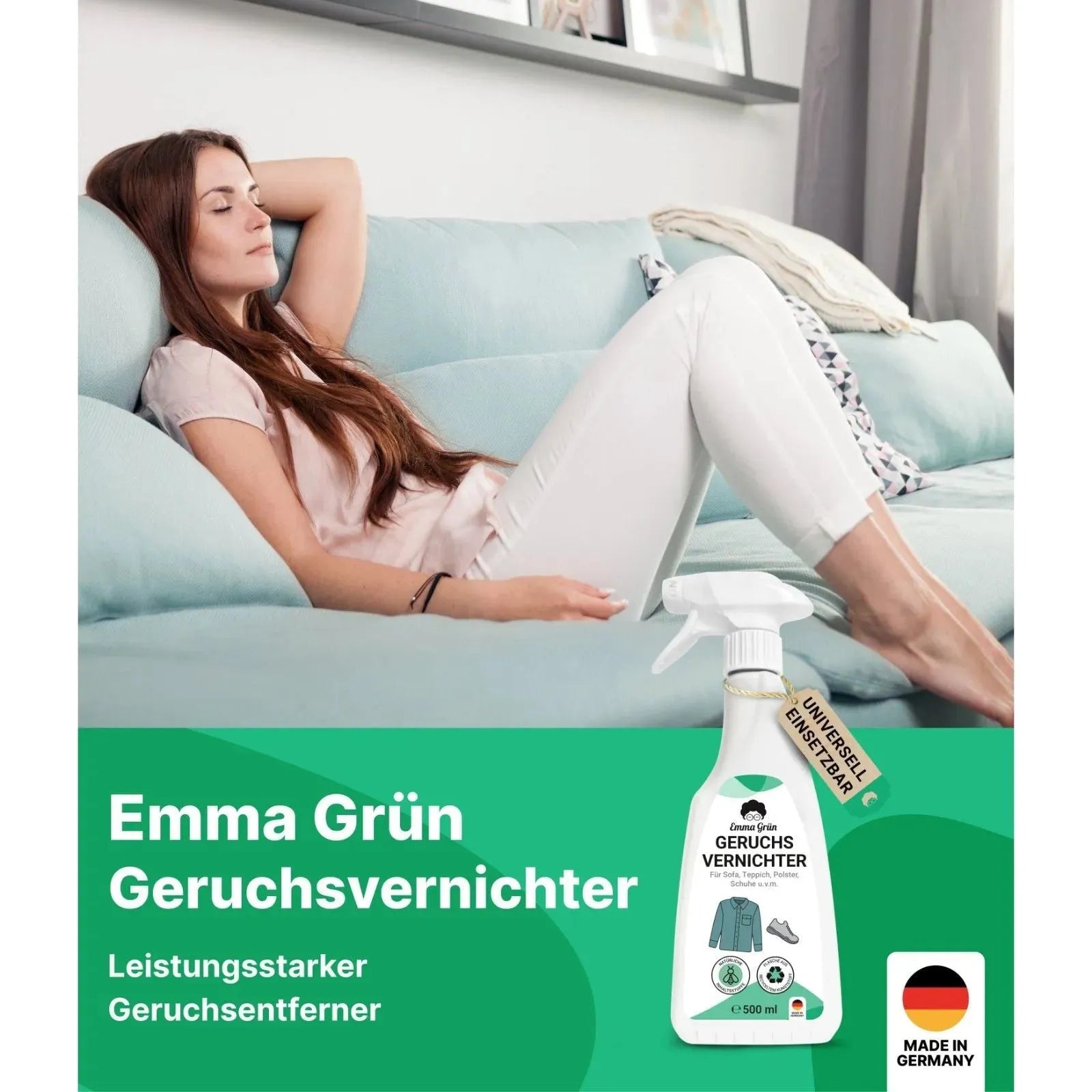 Geruchsneutralisierer (500 ml) Emma Grün