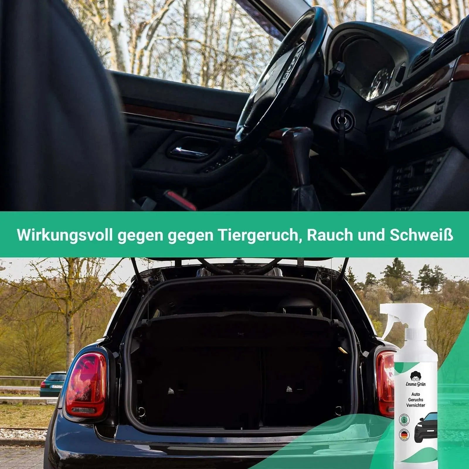 Geruchsneutralisierer Auto (500 ml) Emma Grün
