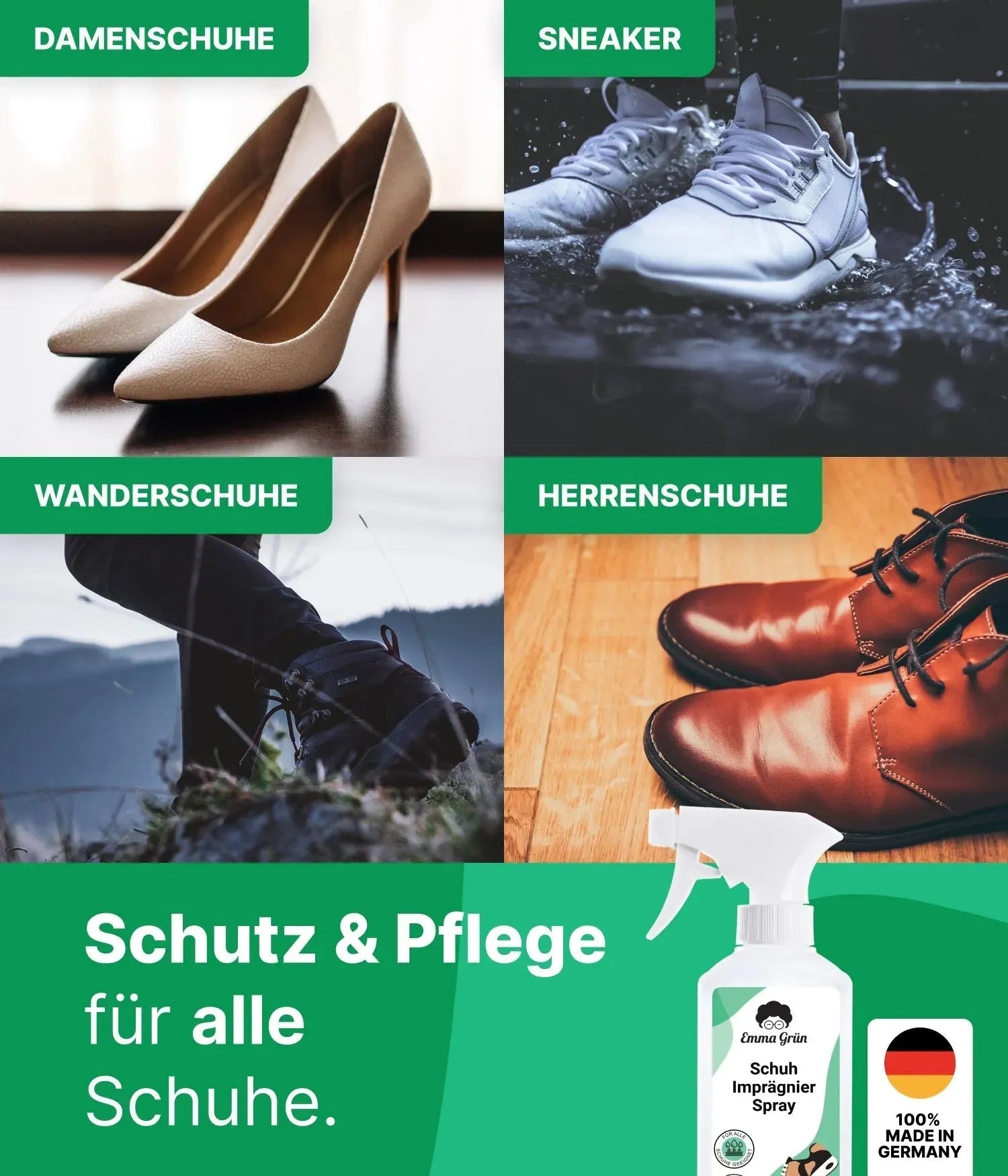 Imprägnierspray Schuhe 250 ml Emma Grün