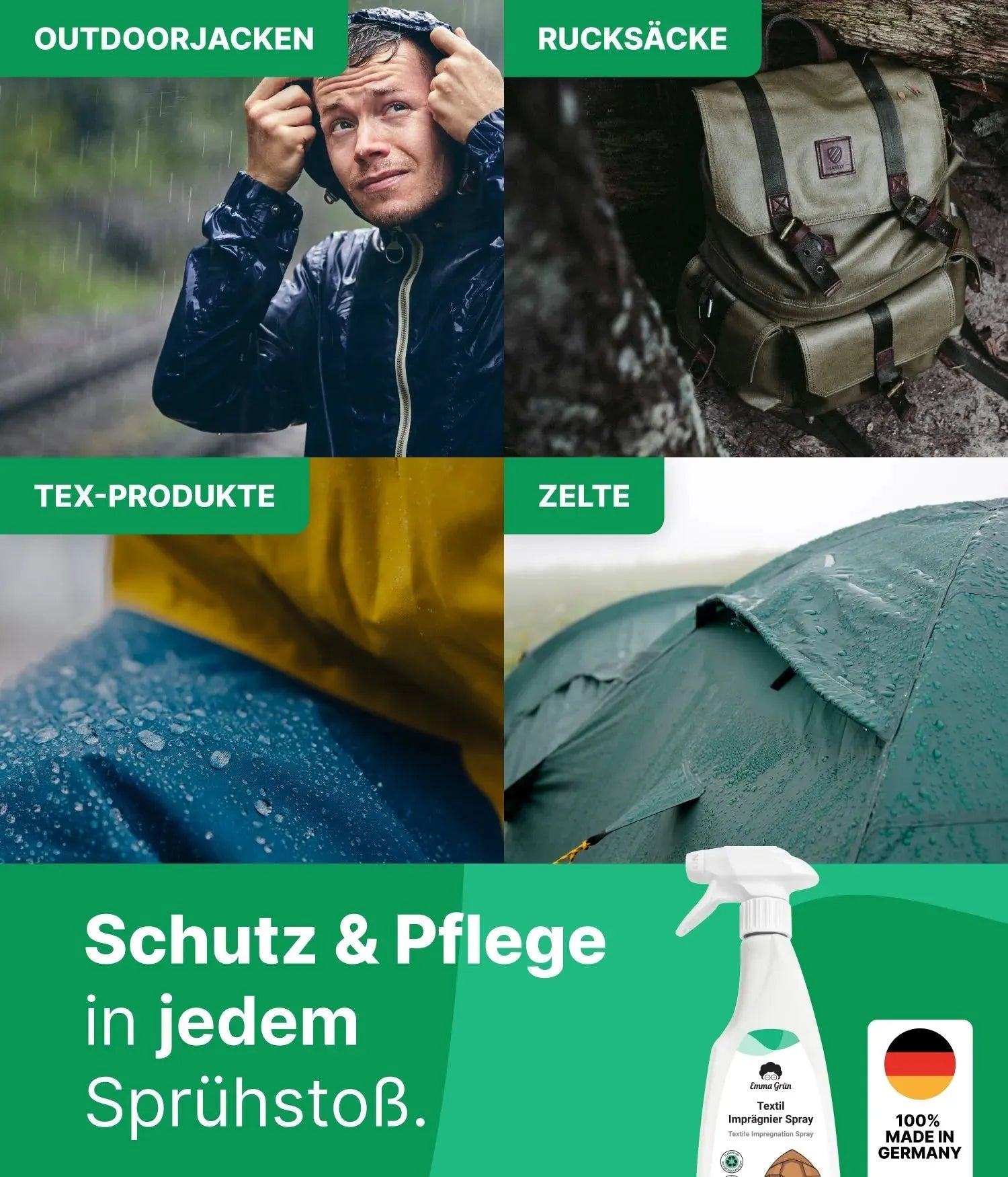 imprägnierspray für zelte test Textile & tent impregnation spray 500 ml, natural impregnation als
