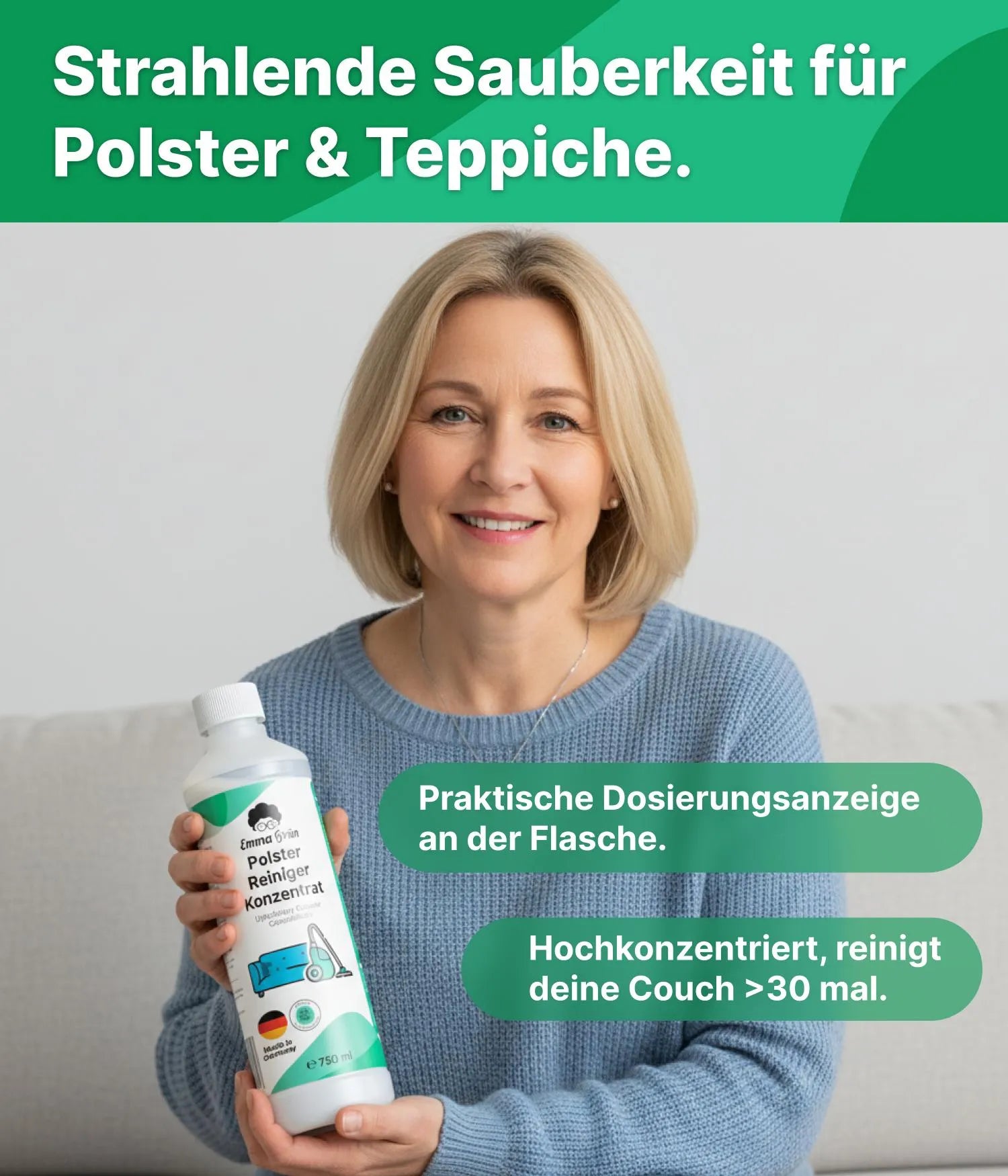 Sofa Reiniger Konzentrat Emma Grün
