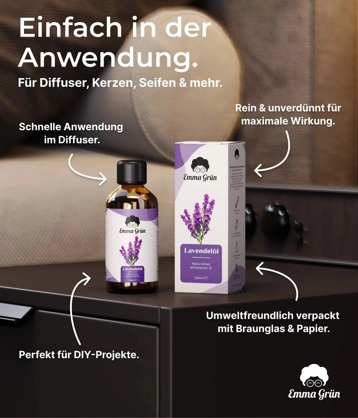 Lavendelöl (100 ml) Emma Grün