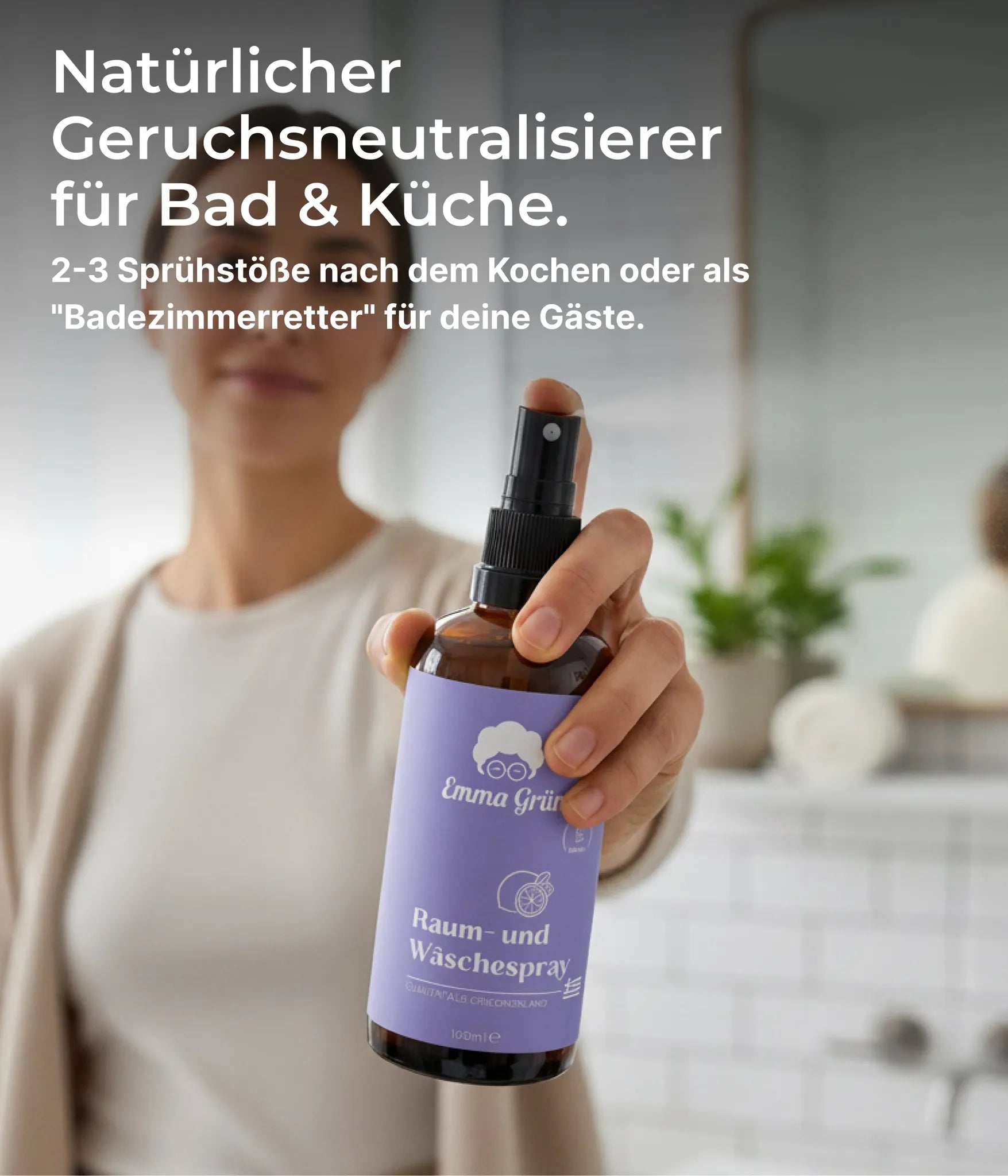 Bio Lavendelspray Emma Grün