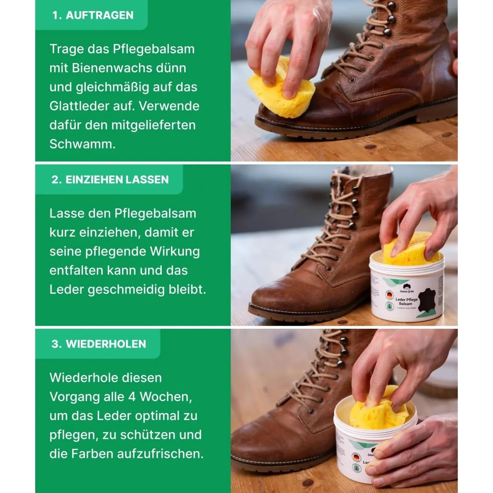 Lederbalsam (500 ml) Emma Grün