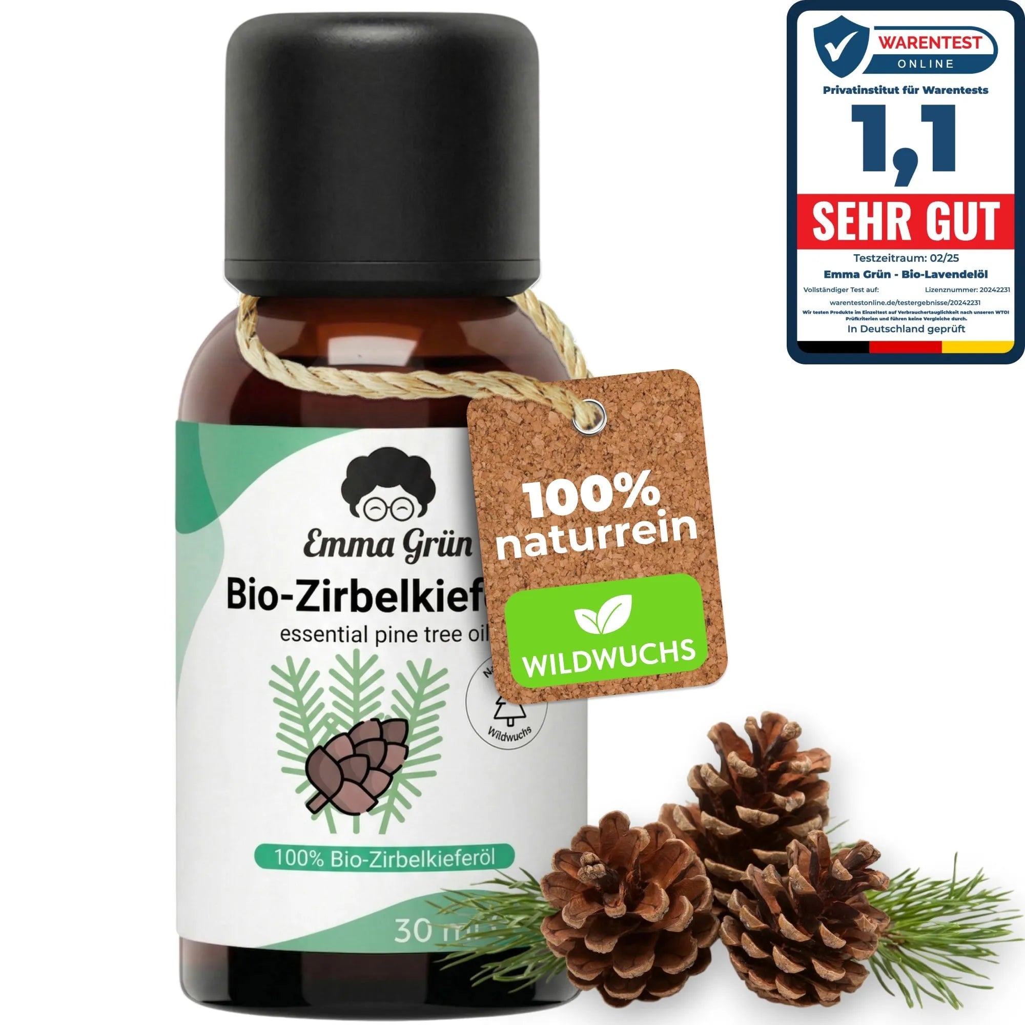 Zirbelkieferöl (30 ml) Emma Grün