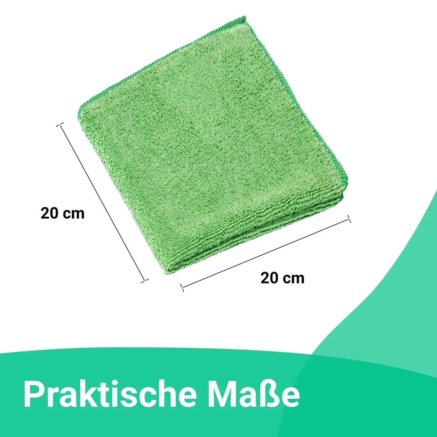 Microfasertuch (1 x Mikrofasertuch) Emma Grün