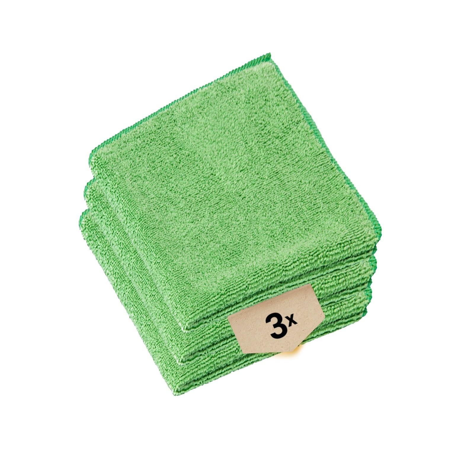 Microfasertuch Emma Grün 3 x Mikrofasertuch