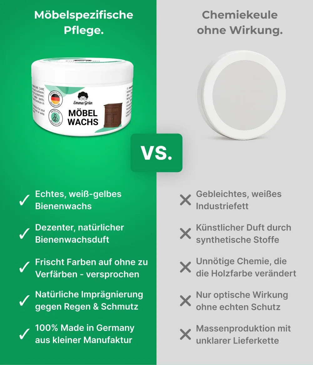 Holzwachs Emma Grün