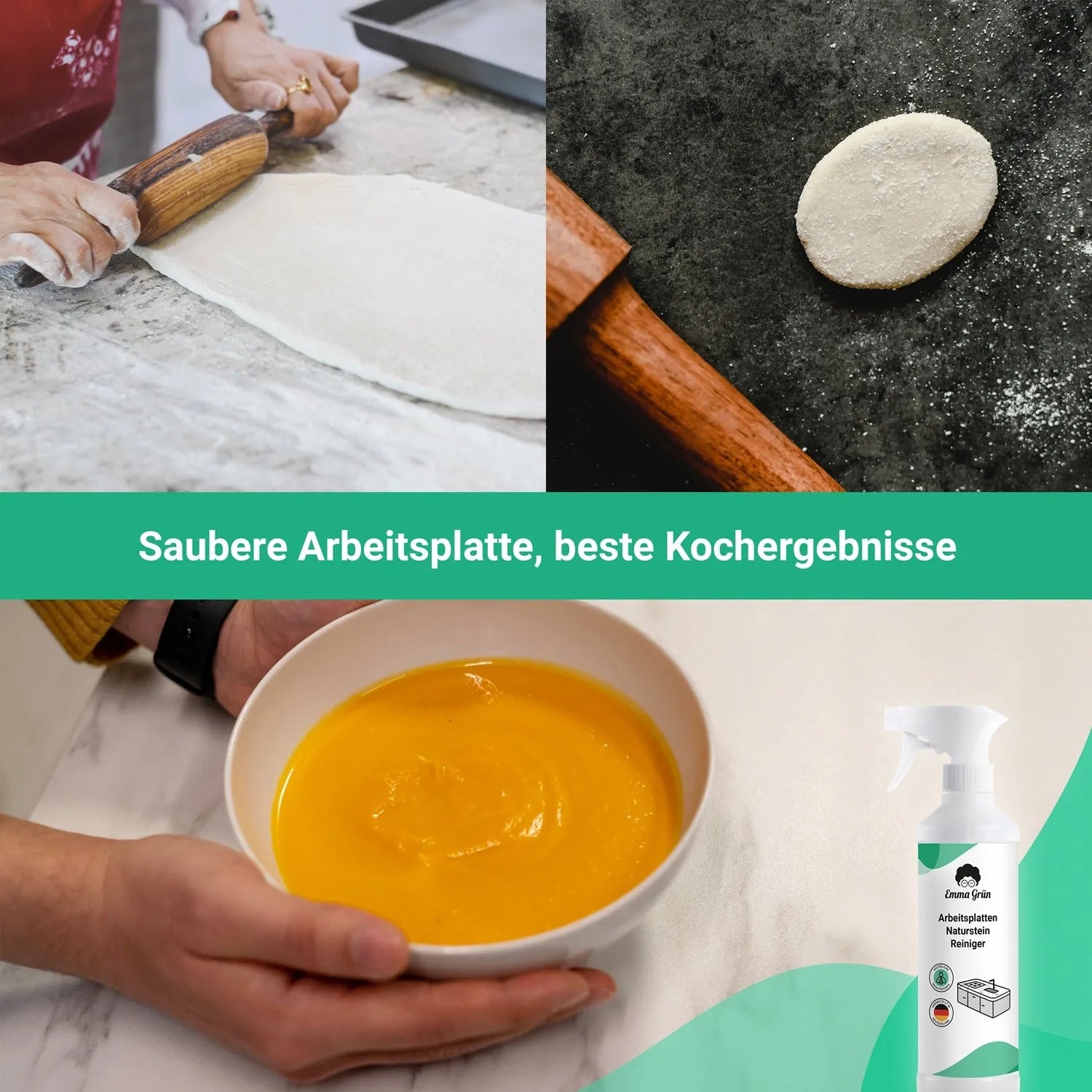 Naturstein Reiniger (500 ml) Emma Grün