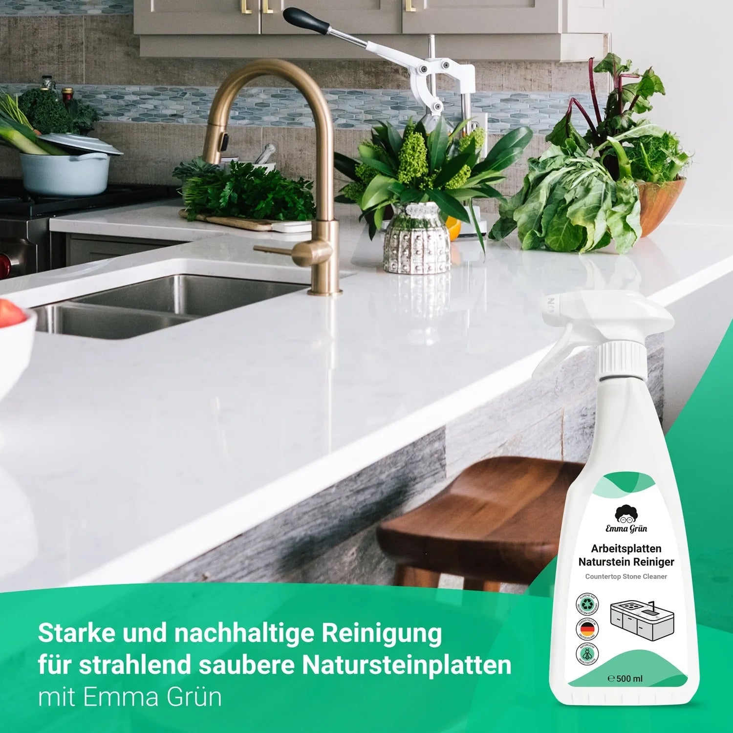 Naturstein Reiniger (500 ml) Emma Grün