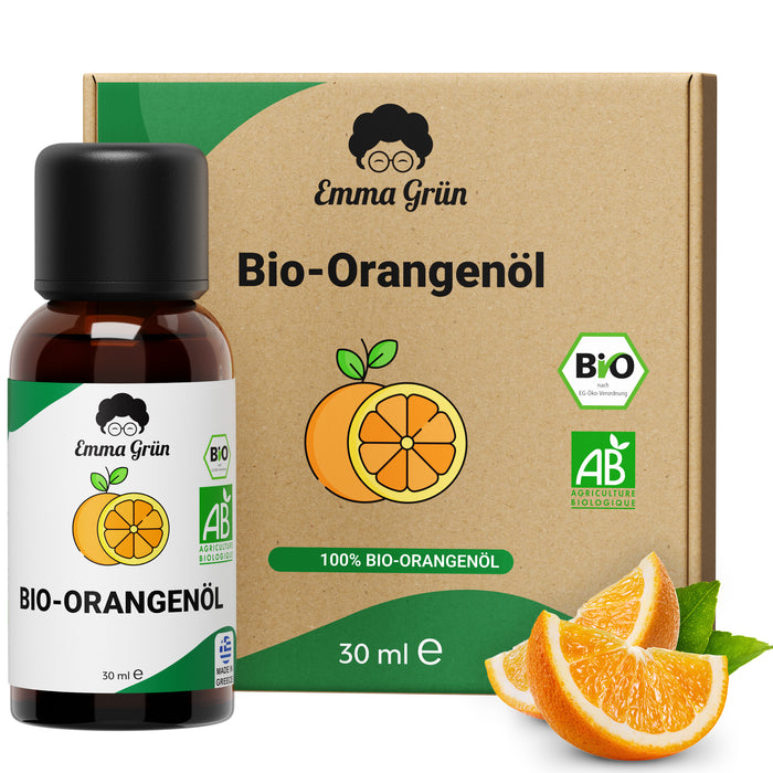Bio Orangenöl 30 ml, ätherisches Öl naturrein & hochdosiert, Bio-Qualität