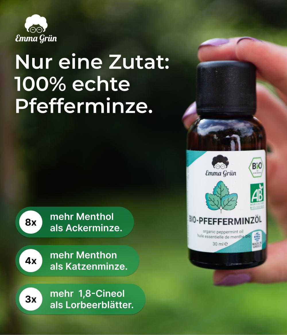 Bio-Pfefferminzöl Emma Grün