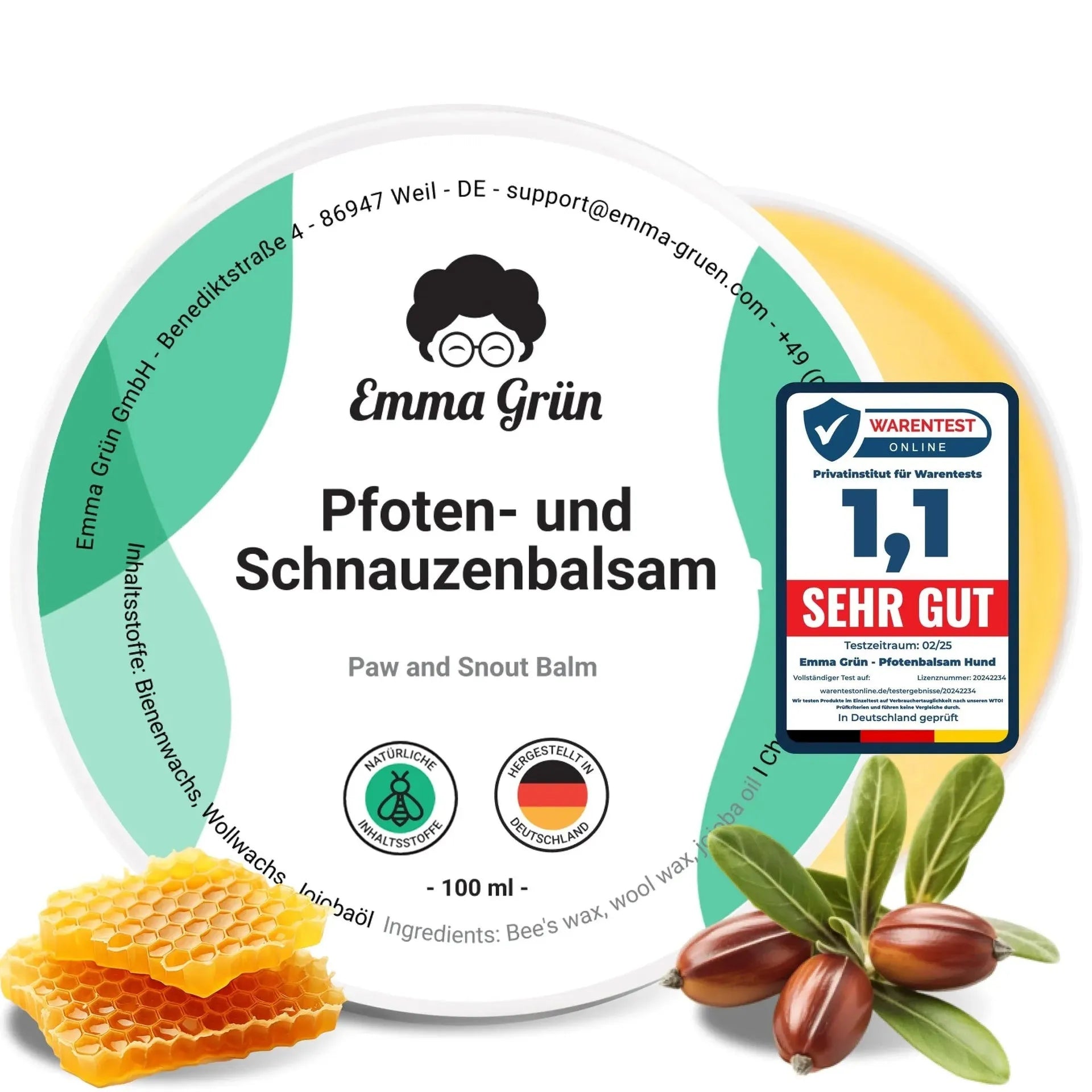 Pfotenbalsam Hund (100 ml) Emma Grün 100 ml