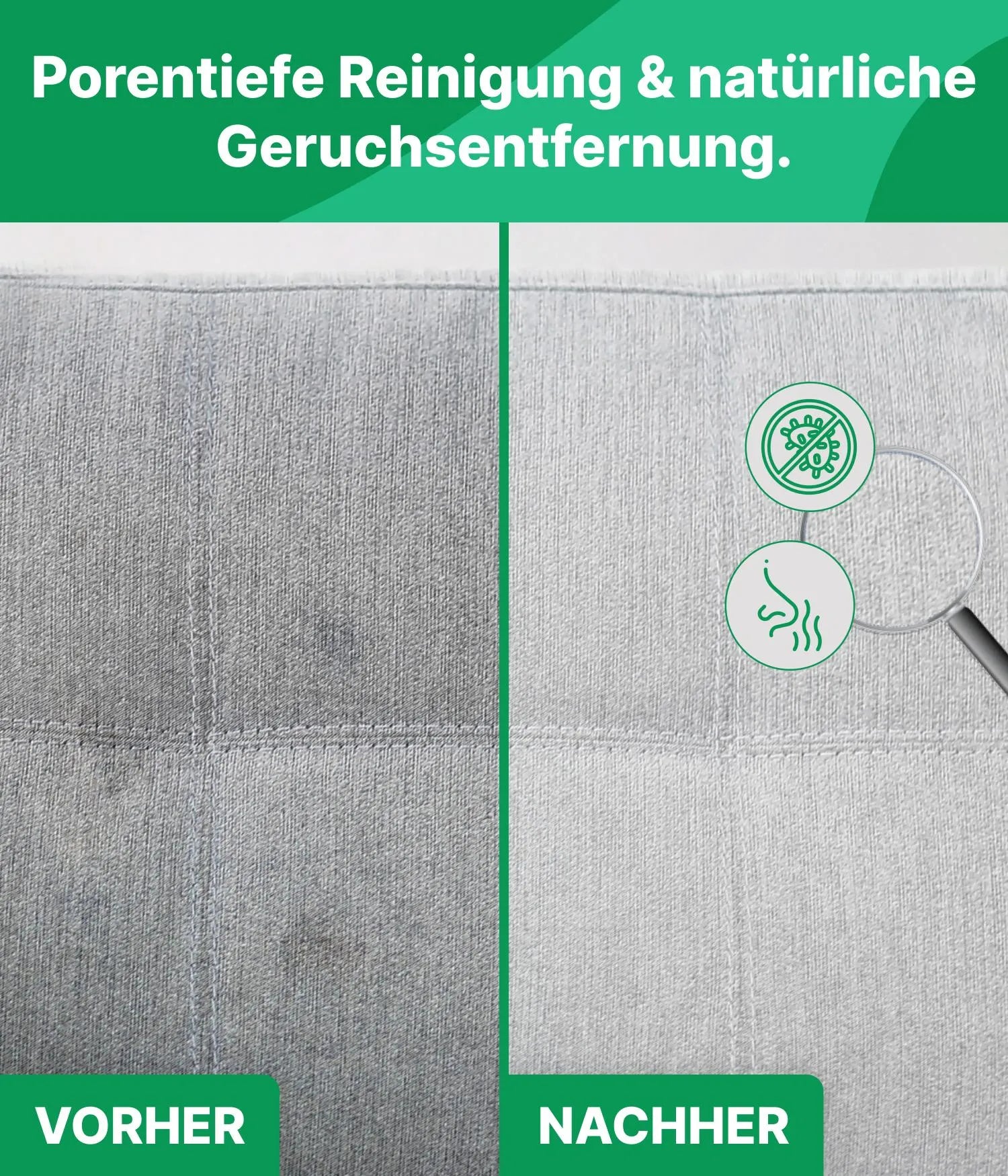 Polster reinigen Sparset mit Reiniger & Lavendelspray Emma Grün