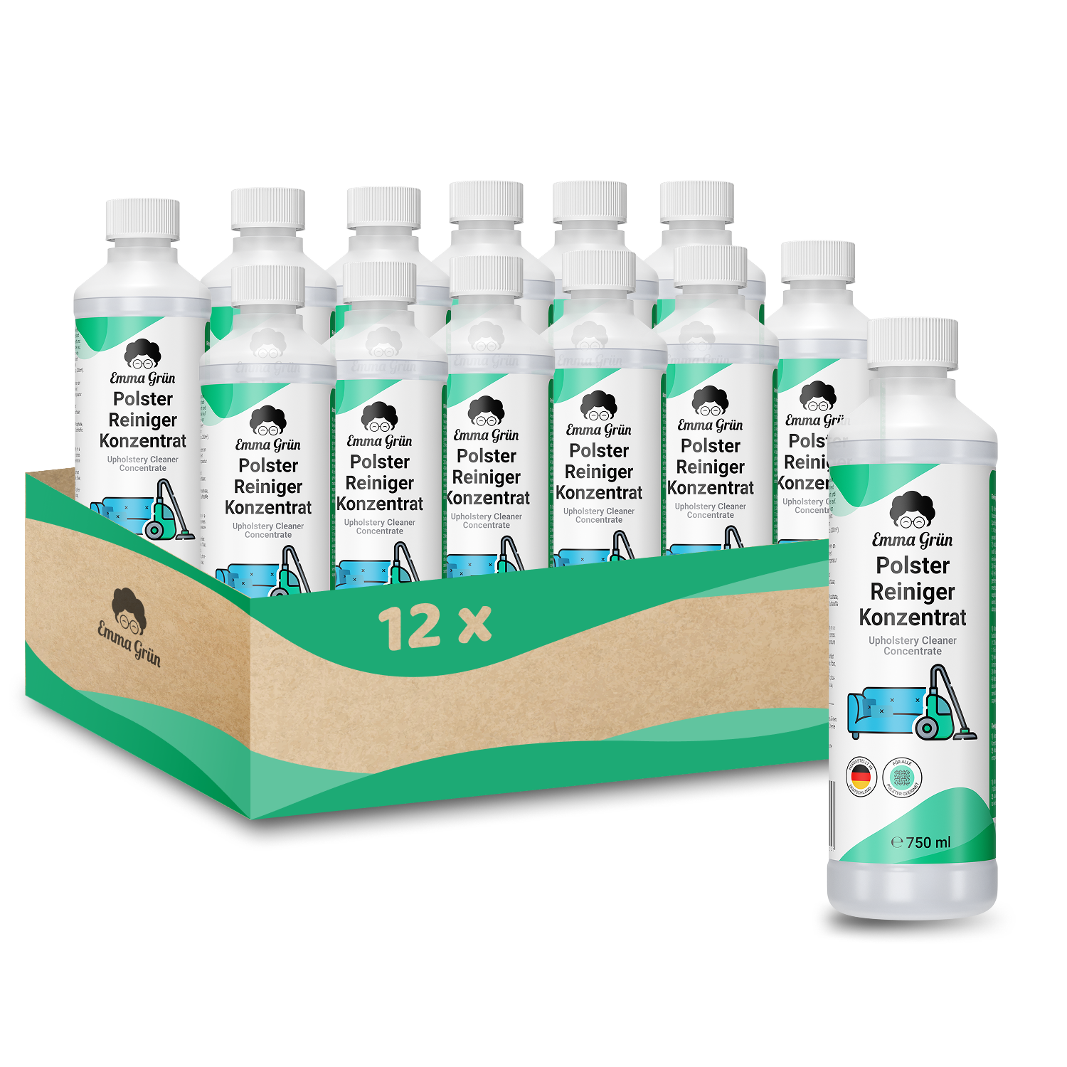 Sofa Reiniger Konzentrat Emma Grün 12 x 750 ml