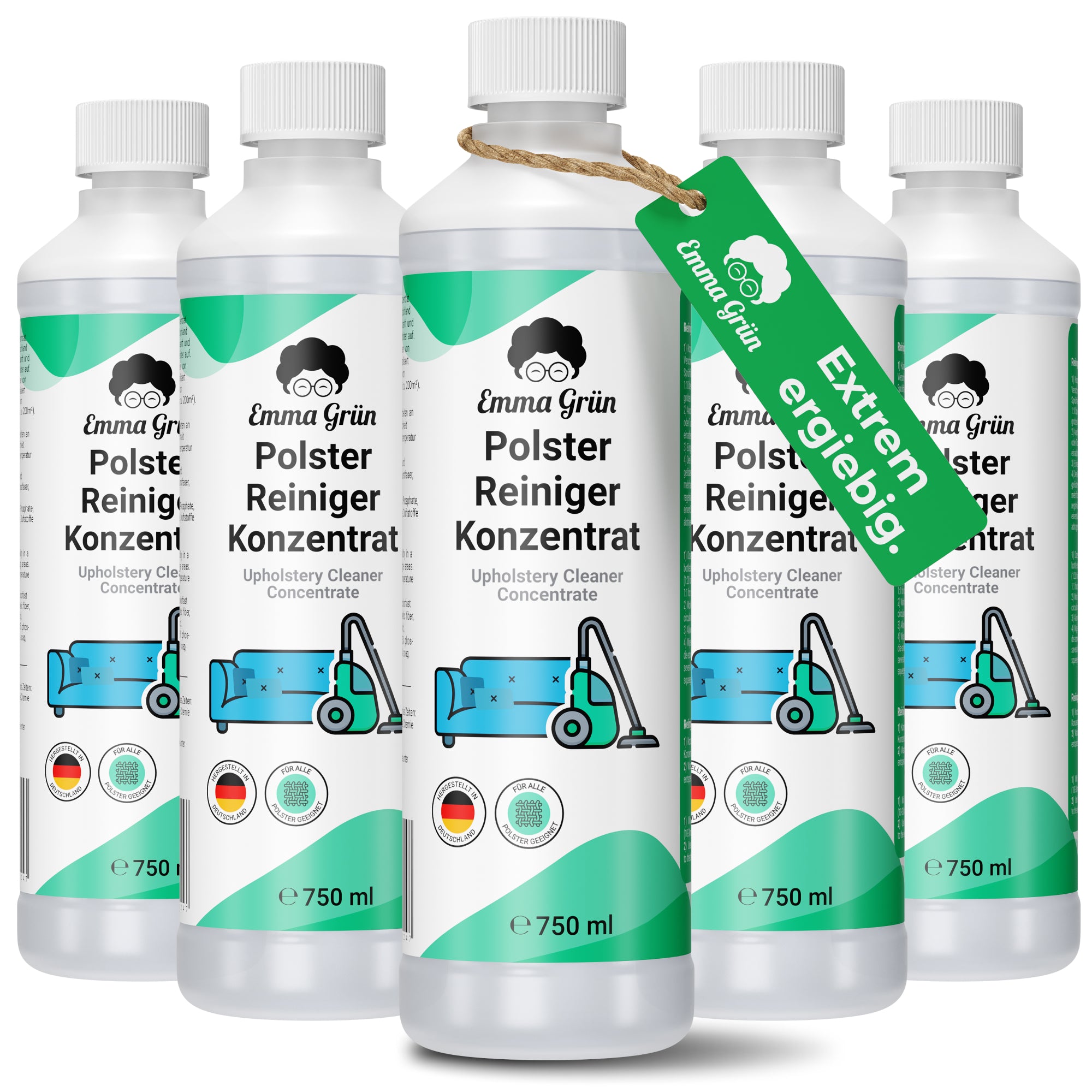 Sofa Reiniger Konzentrat Emma Grün 5 x 750 ml
