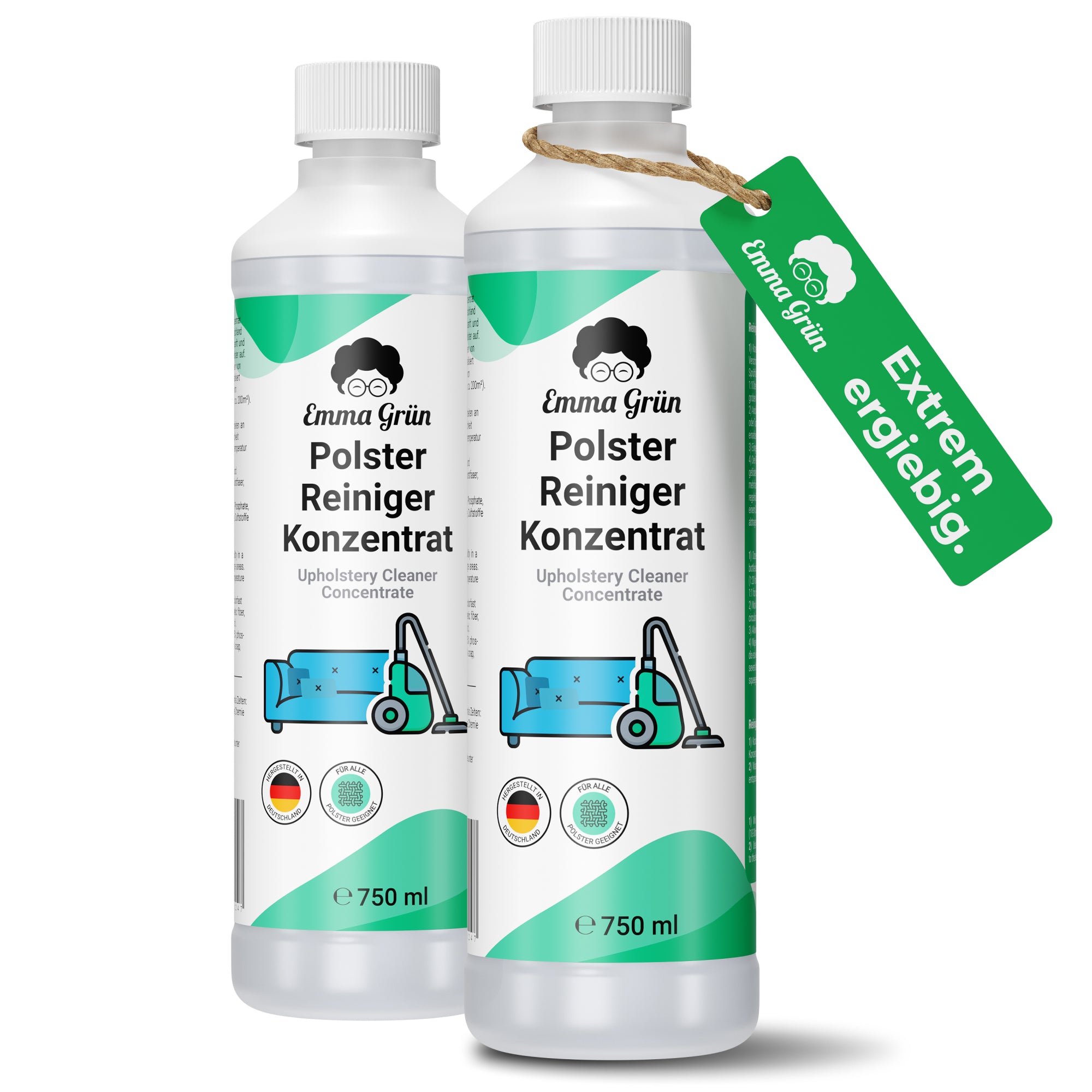 Sofa Reiniger Konzentrat Emma Grün 2 x 750 ml
