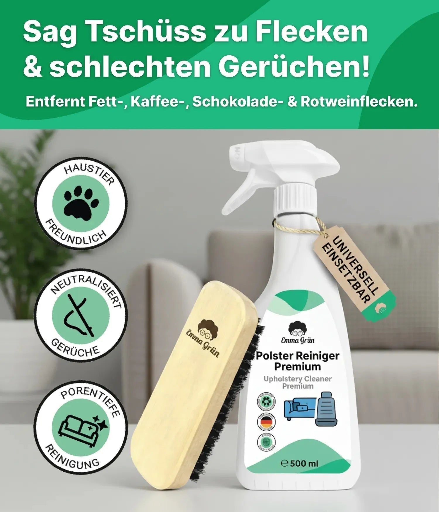 Polsterreiniger (500 ml) Emma Grün