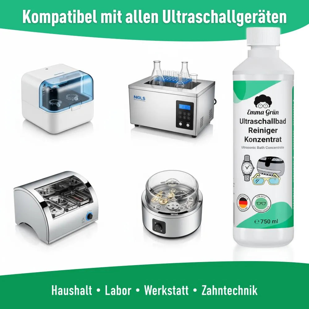 Ultraschallreiniger Konzentrat Emma Grün