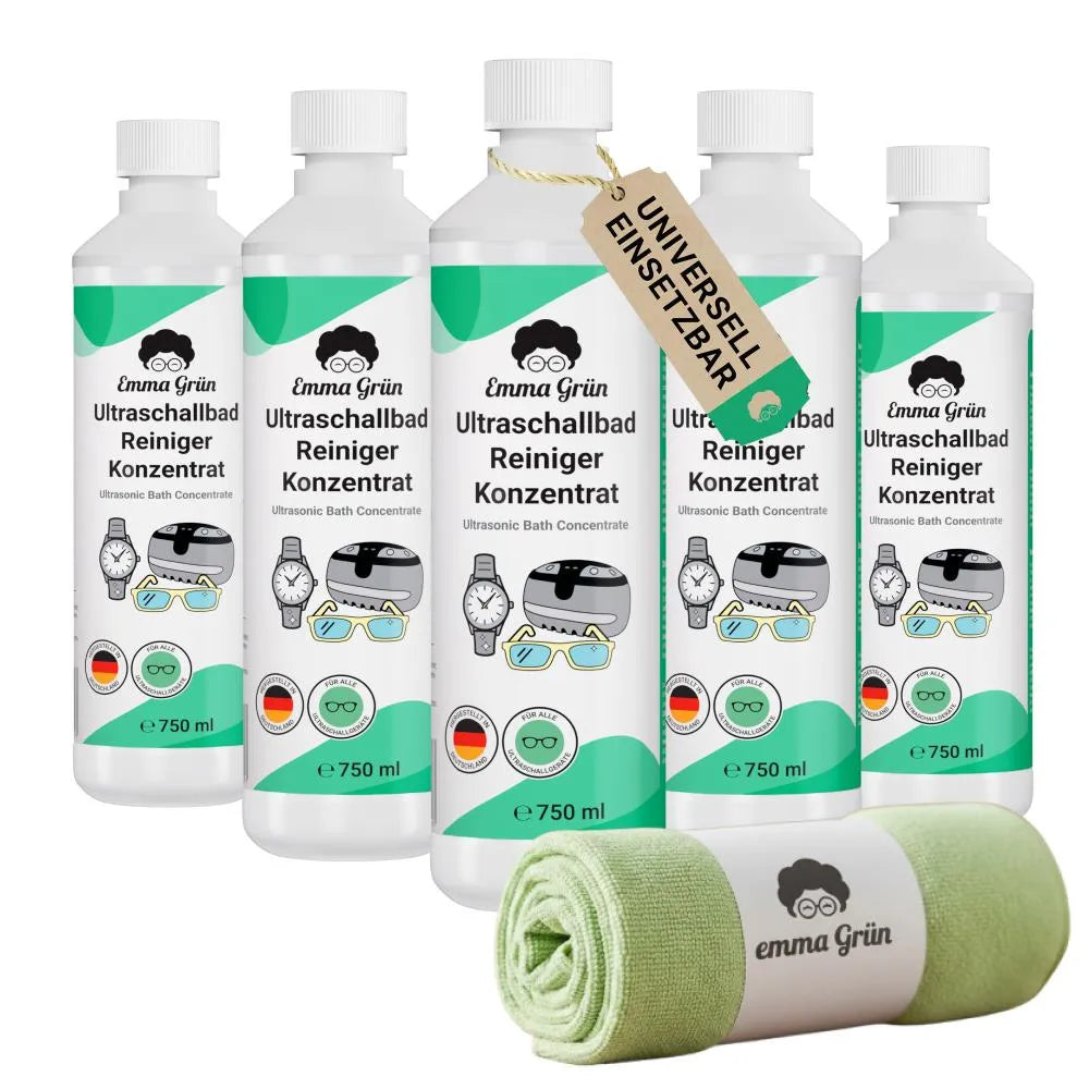 Ultraschallreiniger Konzentrat Emma Grün 5 x 750 ml