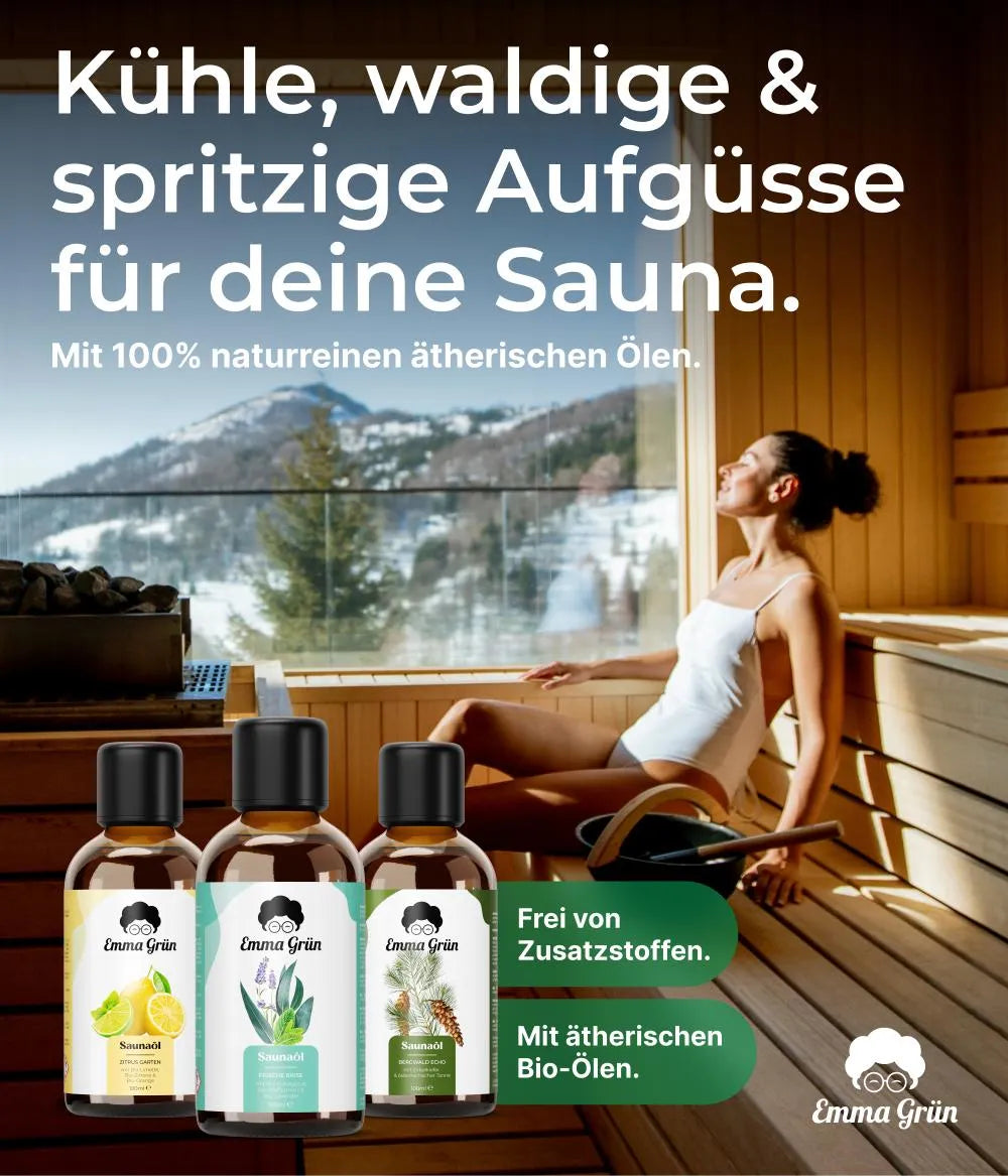 Sauna Aufguss Set Emma Grün