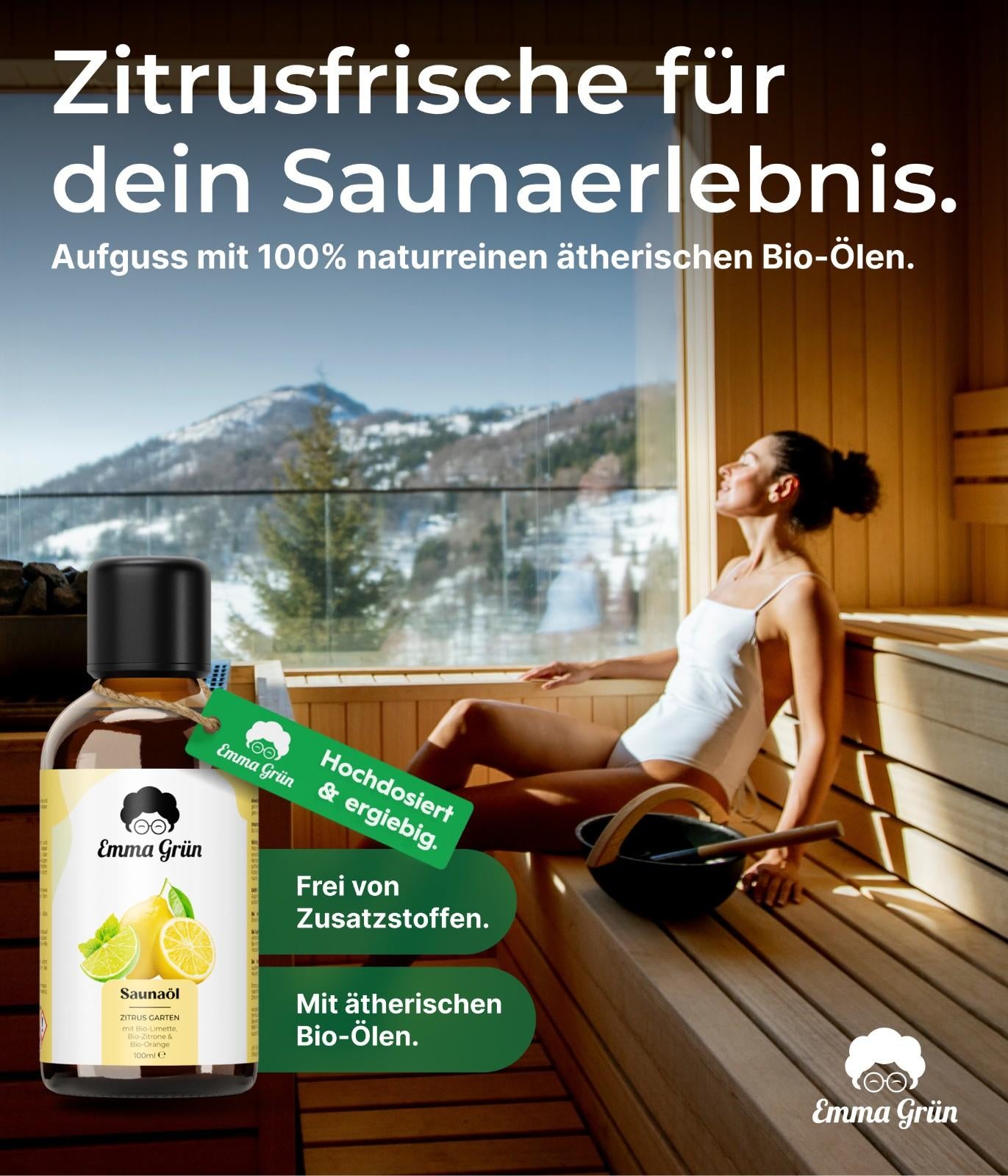 Bio-Saunaaufguss Zitrus Garten Emma Grün