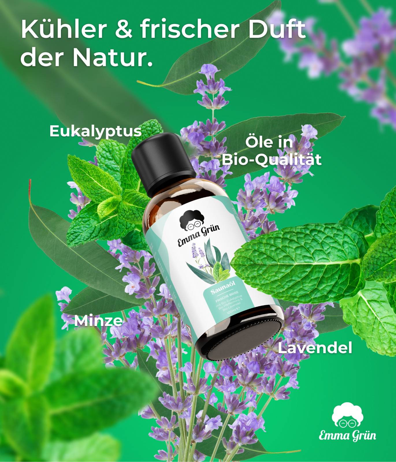 Bio-Saunaaufguss Frische Brise Emma Grün