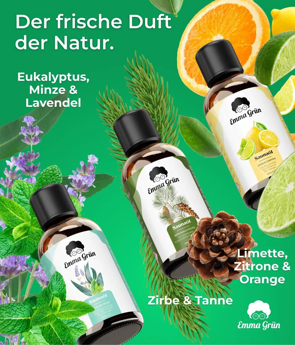 Sauna Aufguss Set Emma Grün