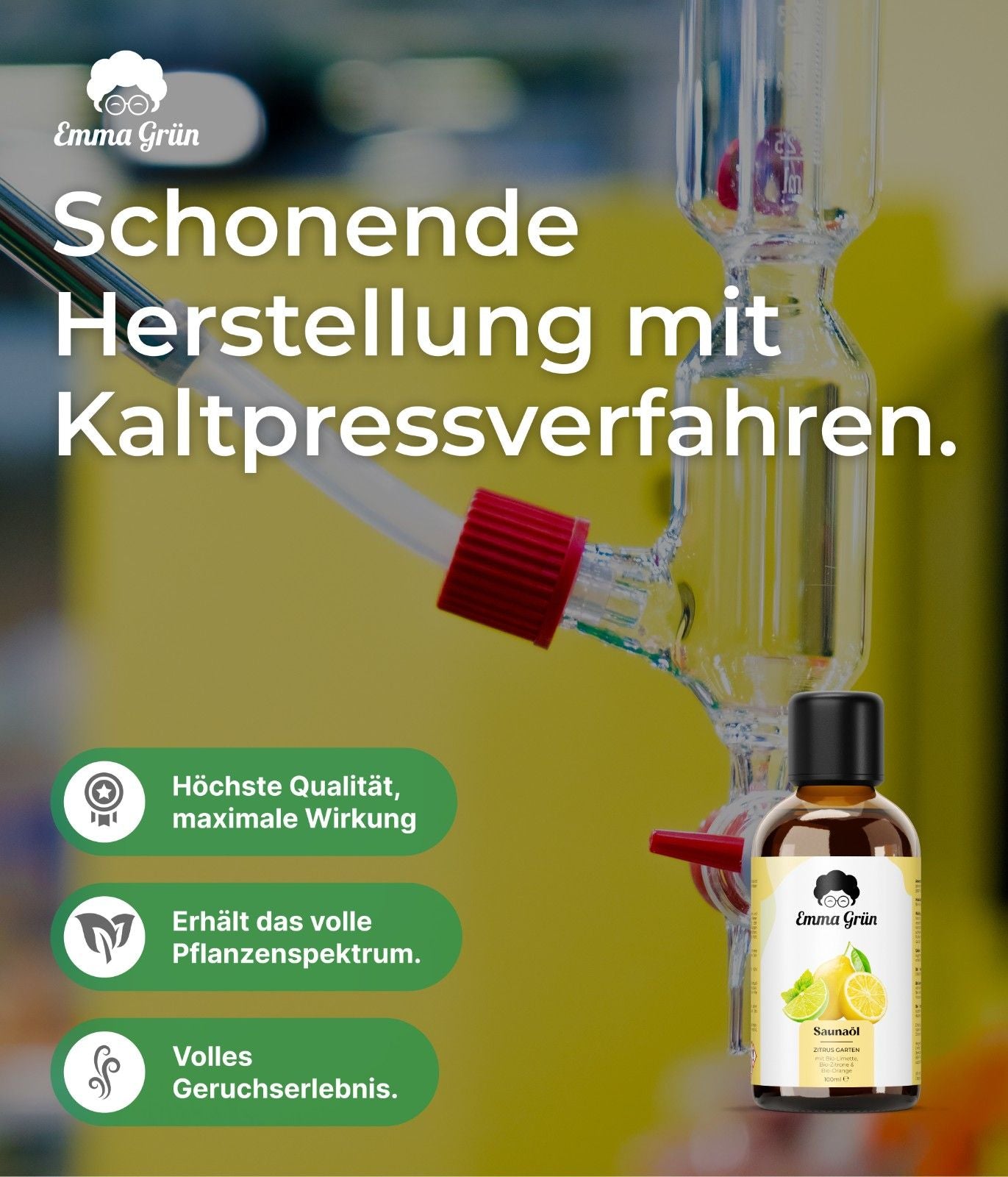 Bio-Saunaaufguss Zitrus Garten Emma Grün
