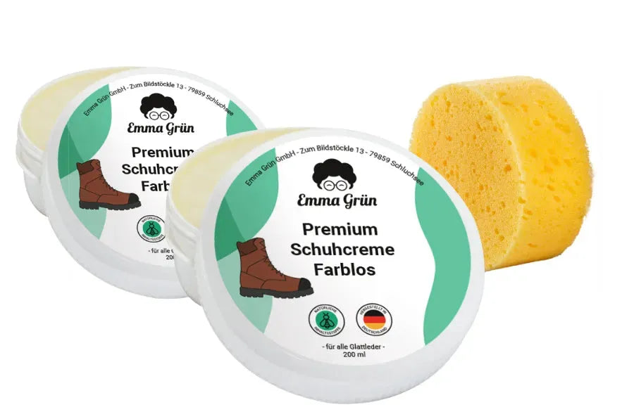 Schuhcreme Emma Grün Farblos 2 x 200 ml