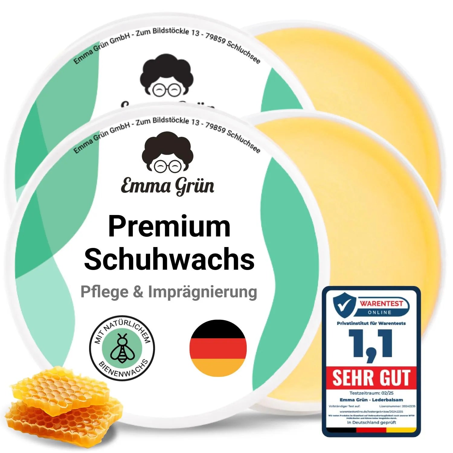 Schuhwachs Emma Grün 2 x 100 ml