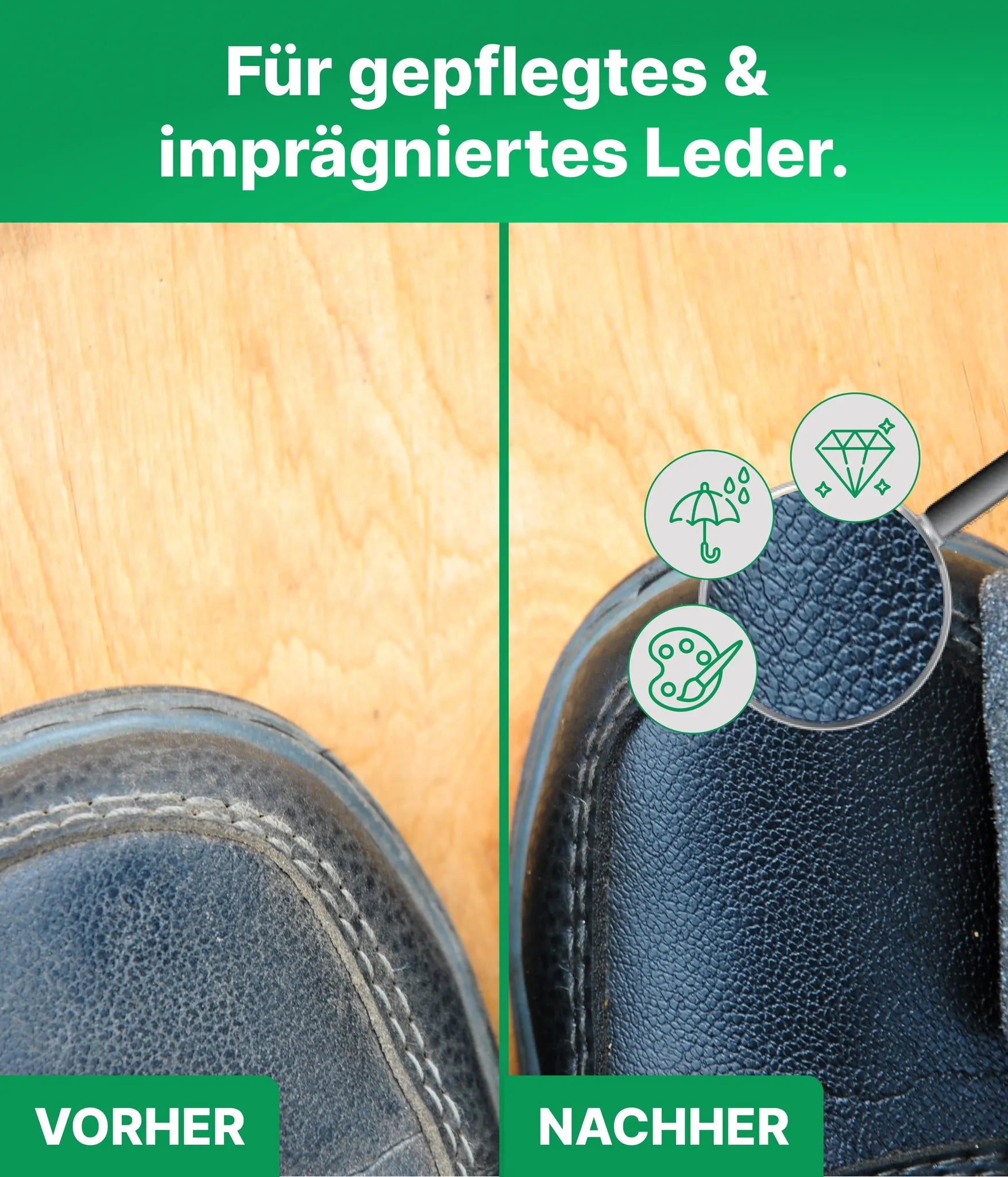 Schuhwachs Emma Grün