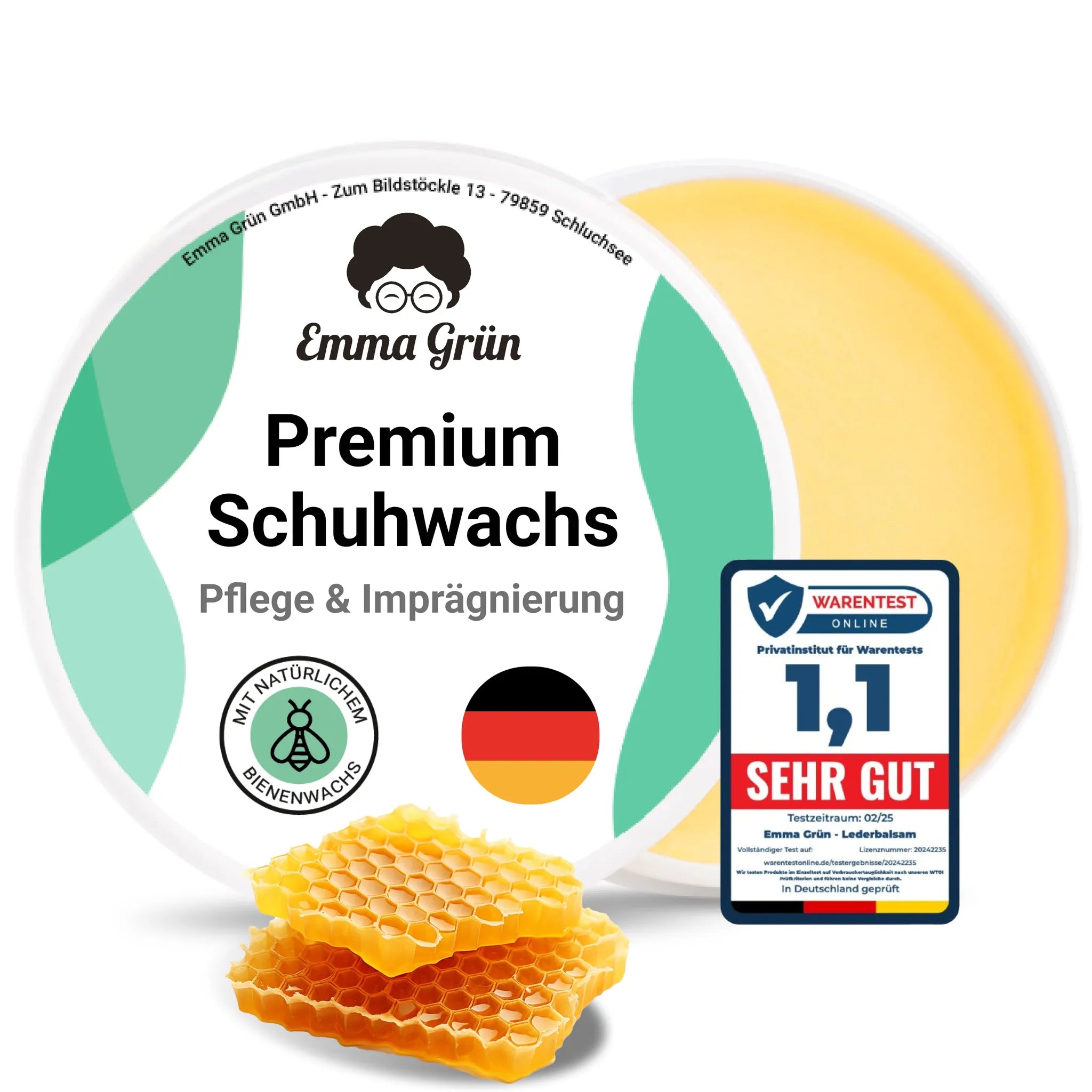Schuhwachs Emma Grün 100 ml