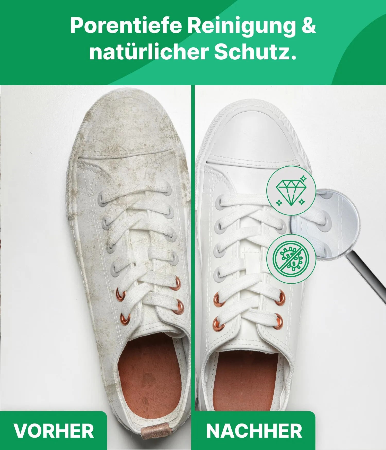 Weiße Sneakers Turnschuhe Mit Soda Reinigen Sneaker Cleaner 250 Ml