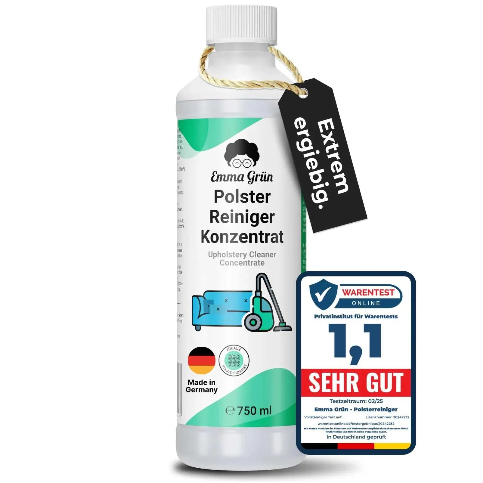 Sofa Reiniger Konzentrat (750 ml) Emma Grün 750 ml