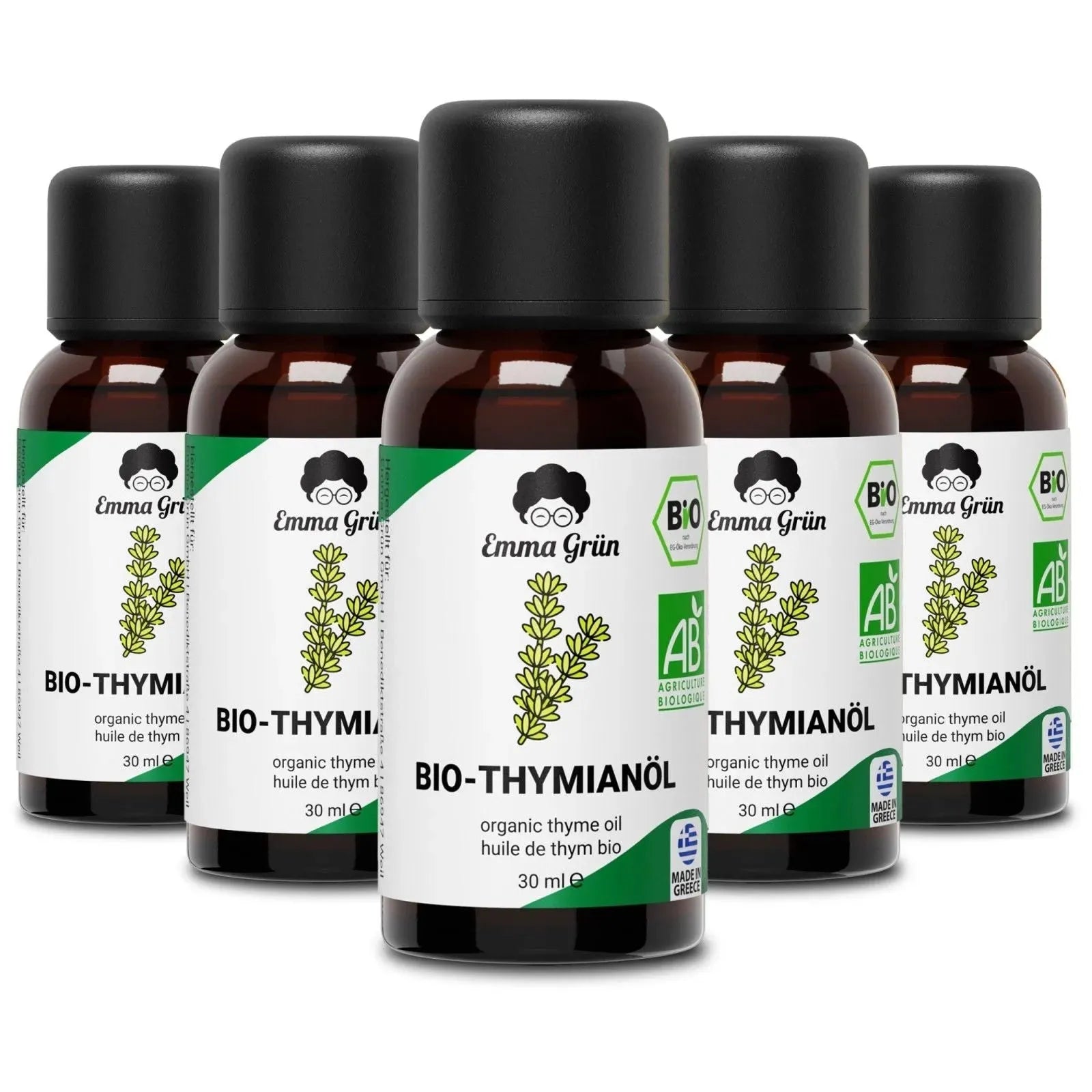 Bio-Thymianöl 30 ml Emma Grün 5 x 30 ml
