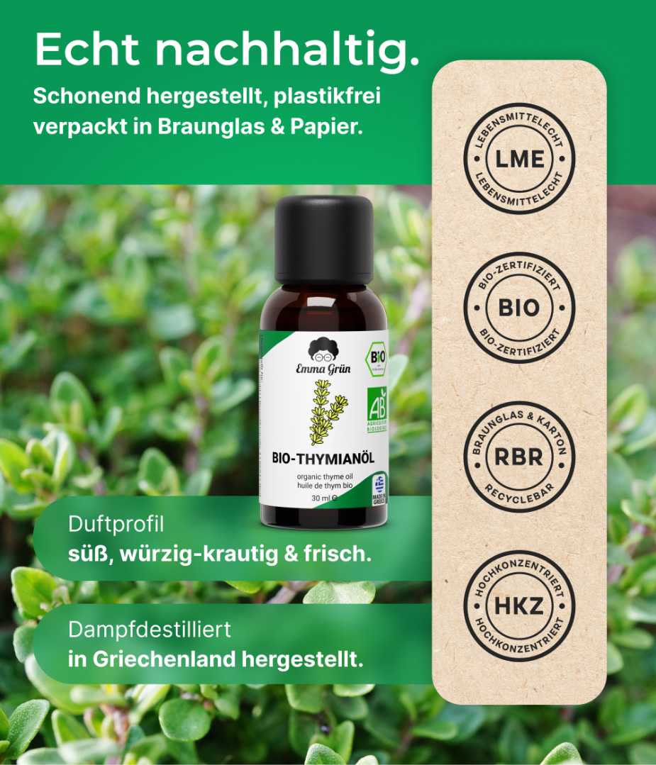 Bio-Thymianöl 30 ml Emma Grün