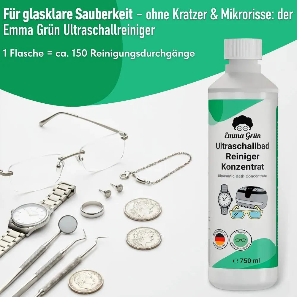 Ultraschallreiniger Konzentrat (750 ml) Emma Grün