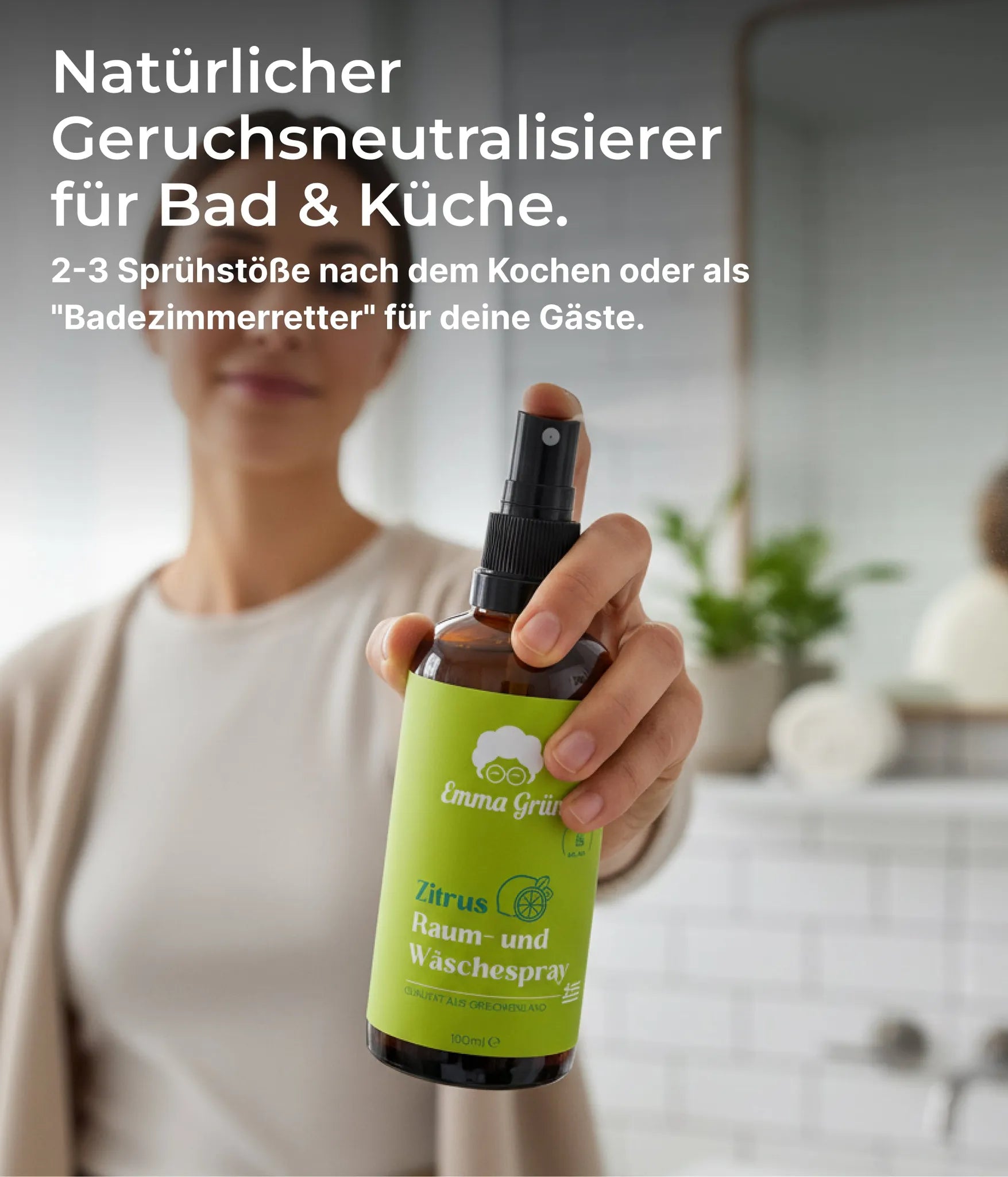 Bio Zitrus Raumspray Emma Grün