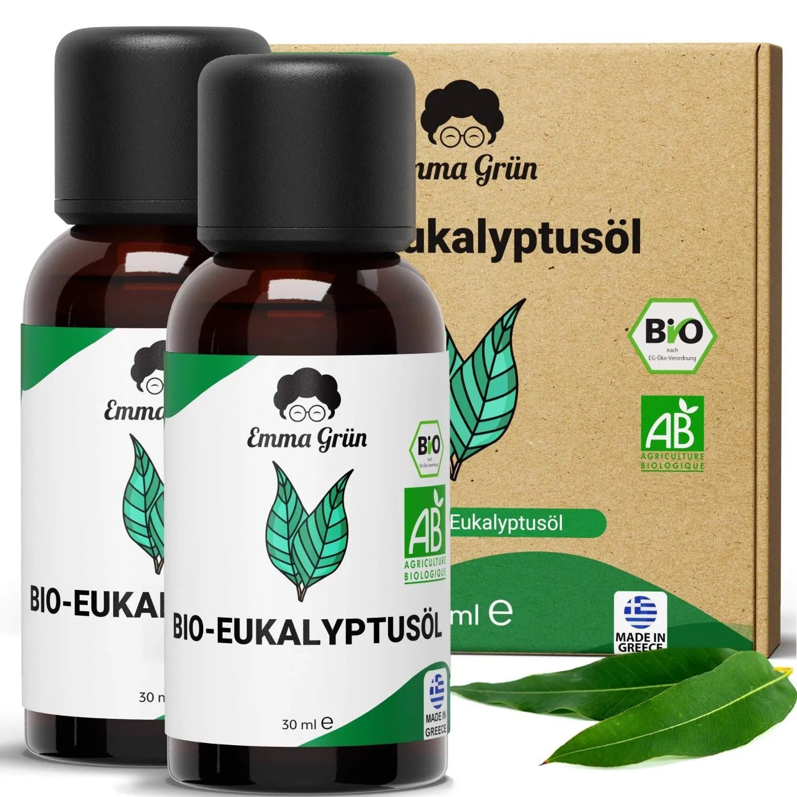Bio-Eukalyptusöl (30 ml) Emma Grün 2 x 30 ml