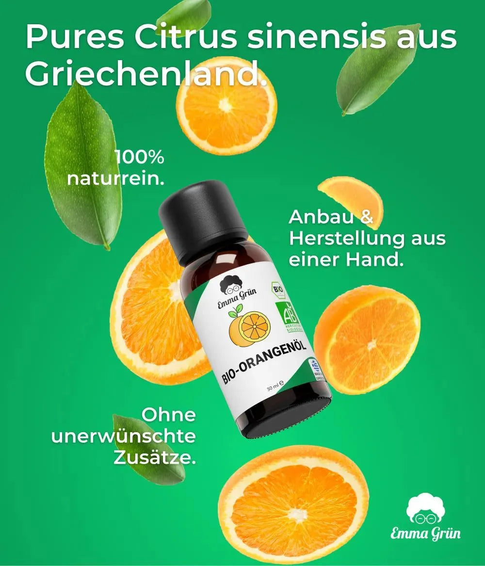 Bio-Orangenöl (30 ml) Emma Grün
