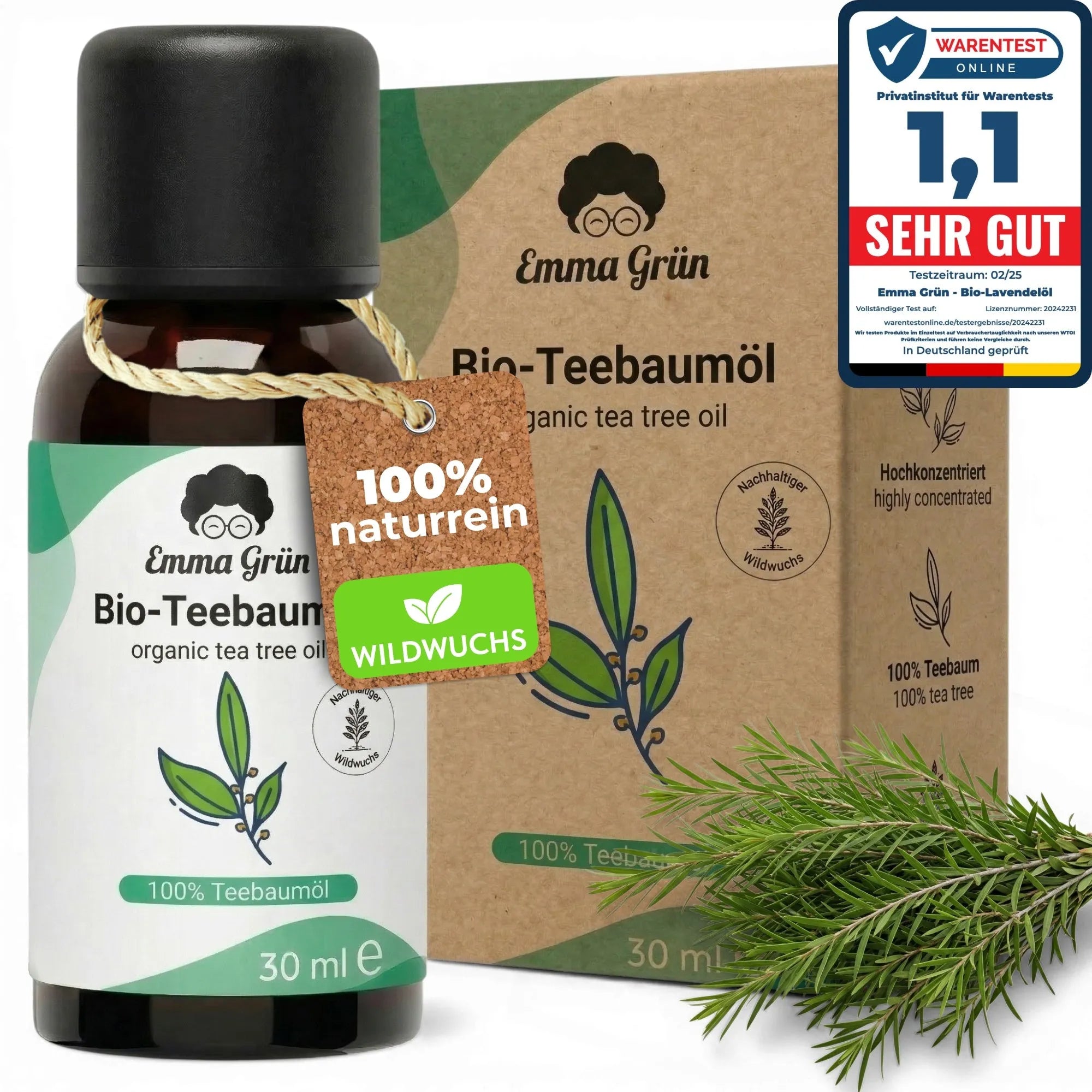 Teebaumöl (30 ml) Emma Grün 30 ml