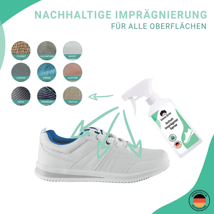 Schuh Imprägnierspray 250 ml, natürliche Imprägnierung für Schuhe & tex Stoffe