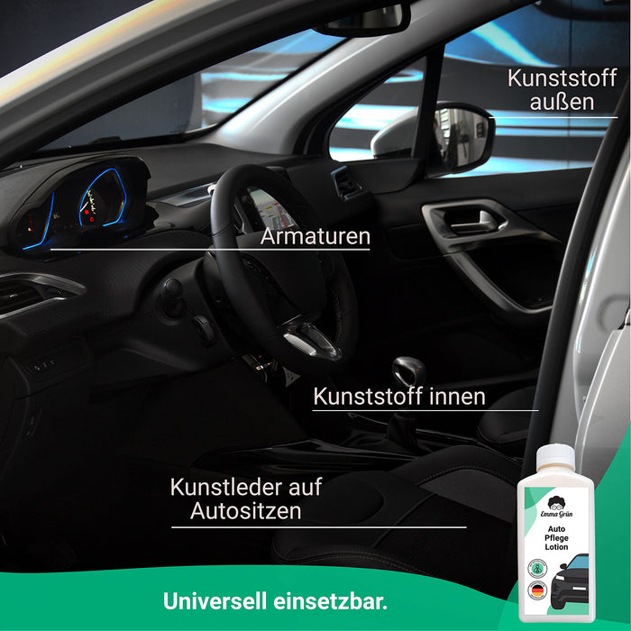 Auto Kunststoffpflege 250 ml, Cockpitpflege & Kunststoffpflegemittel für gründliche Frische im Auto