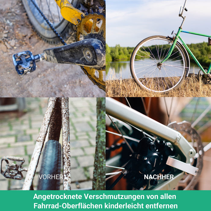 Fahrradreiniger 500 ml, Nachhaltiges Fahrradreinigungsmittel für saubere & glänzende Fahrräder