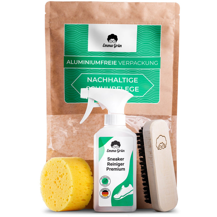 Kit de nettoyage pour baskets composé d'un nettoyant pour baskets 250 ml et d'accessoires (brosse et éponge) 