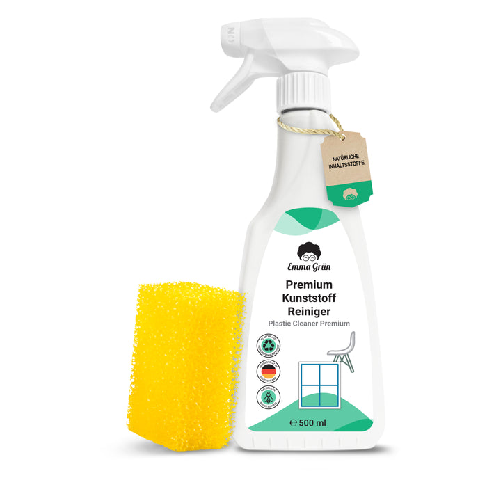 Plastic cleaner 500 ml, plastic cleaner &amp; cockpit spray for garden furniture, window frames or plastic surfaces in the car