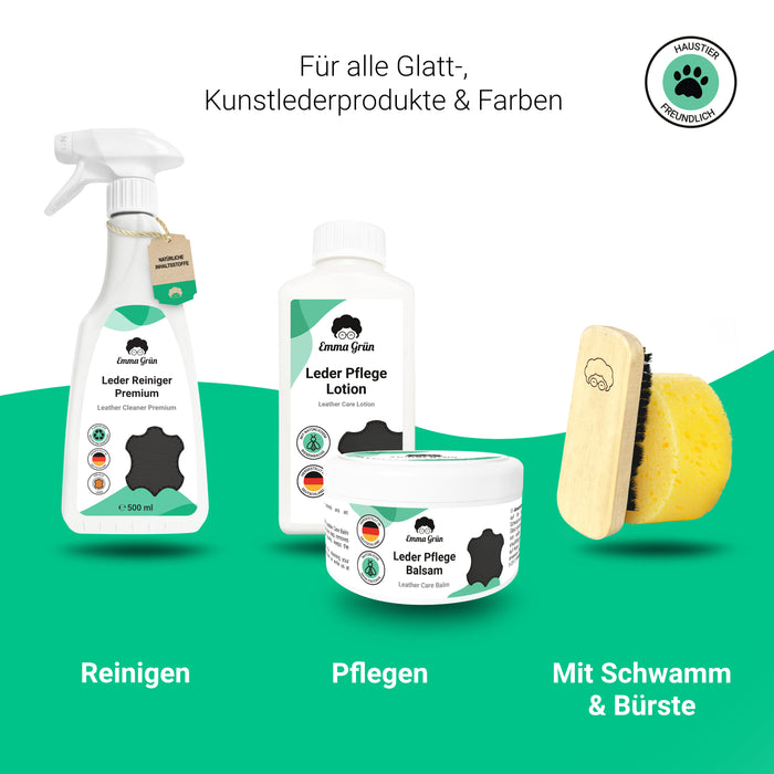 Leder Lotion 250 ml für großflächige Lederpflege, mit Bienenwachs