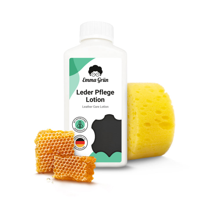 Leder Lotion 250 ml für großflächige Lederpflege, mit Bienenwachs